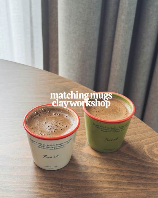 matching mugs clay workshop