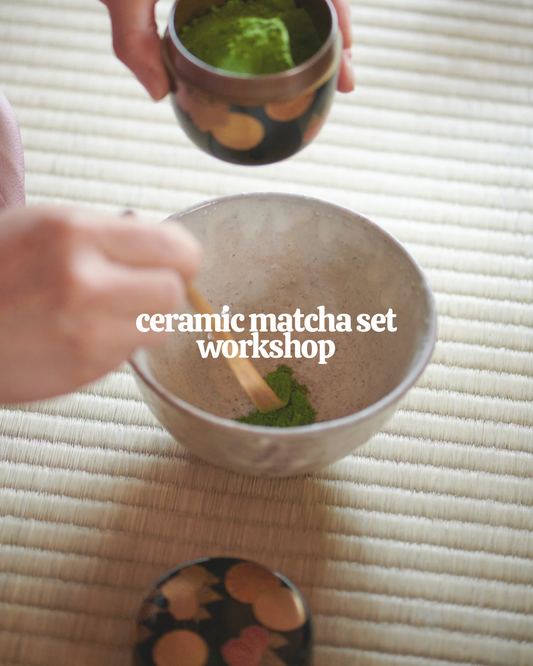 ceramic matcha set workshop