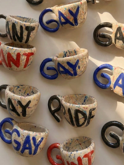 Custom GAY Mug Keychain