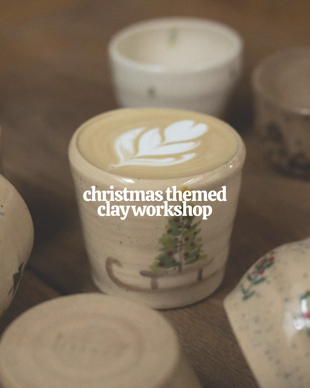 christmas themed clay workshop