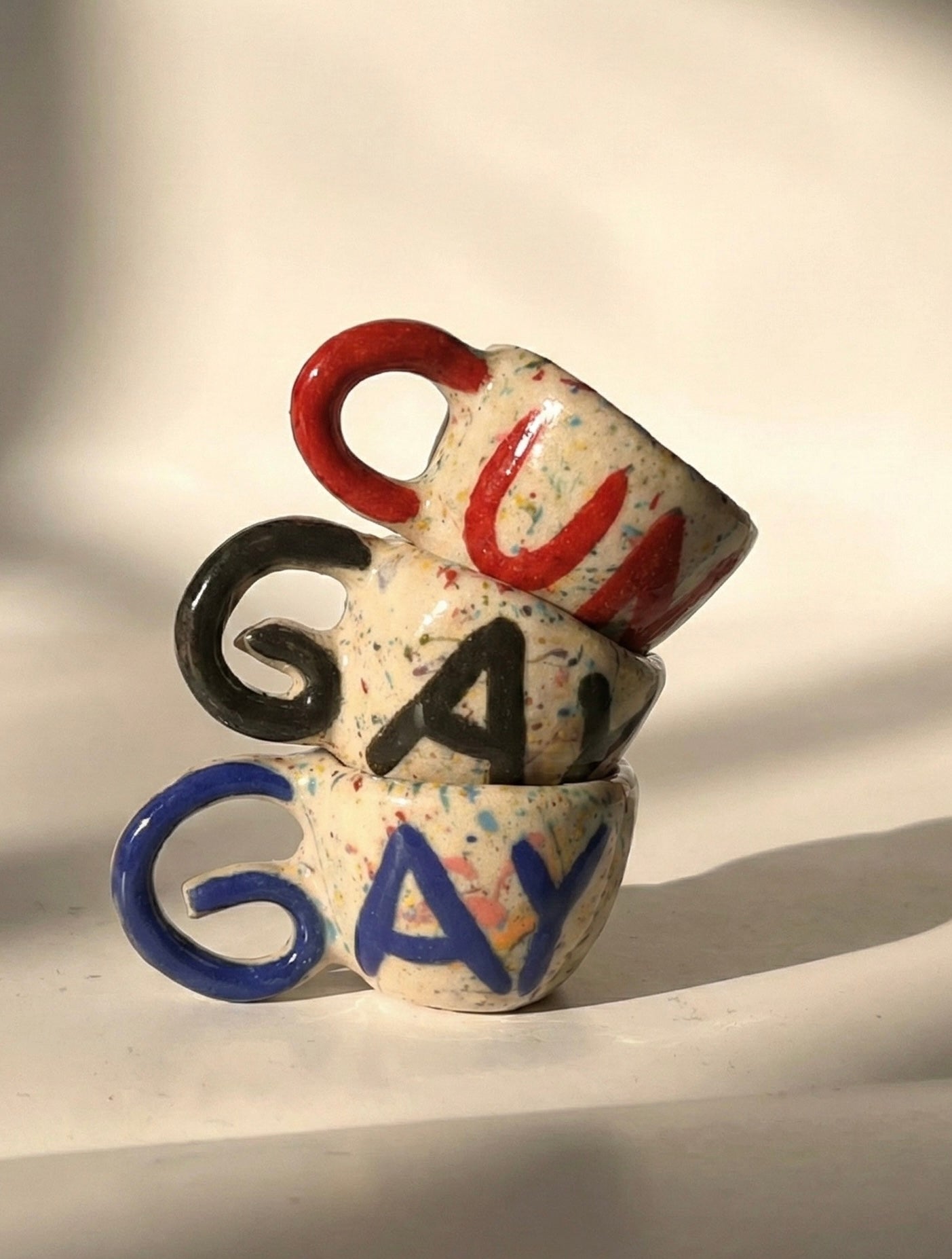 Custom GAY Mug Keychain