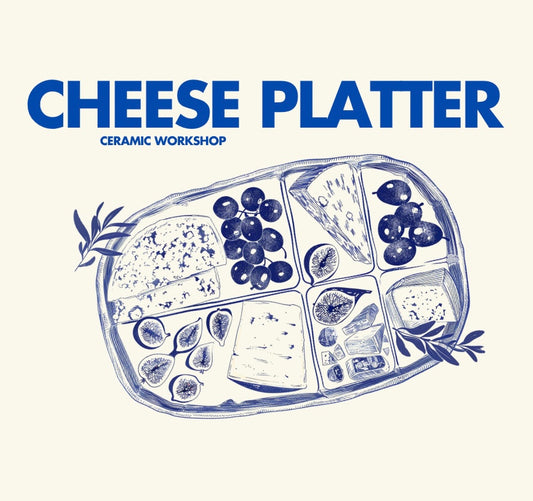 ceramic  cheese platter pottery clay workshop