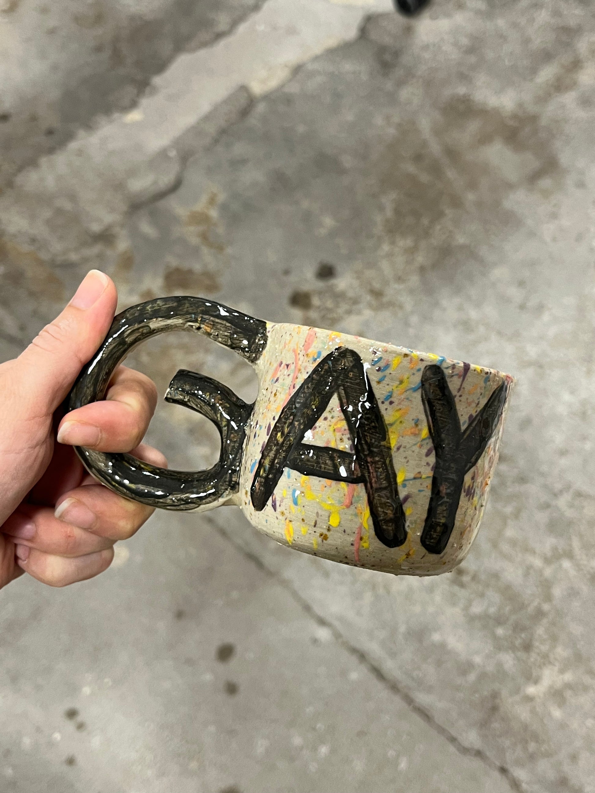 gay mug handmade ceramic